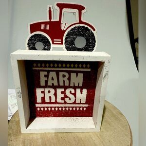 Red and White Farm Fresh Decor